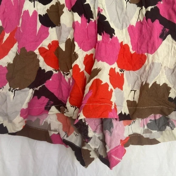 LAVIEPURE MAISON Fuchsia Floral Contemporary Shorts Y2K Dopamine Dressing Size S - Picture 5 of 10